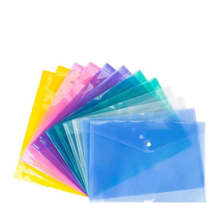 A4 Clear Book Pockets File Folder Holder Clear PP Document Bag
