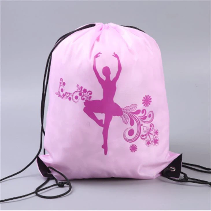 600d Polyester Green Fold-up Drawstring Cooler Backpack