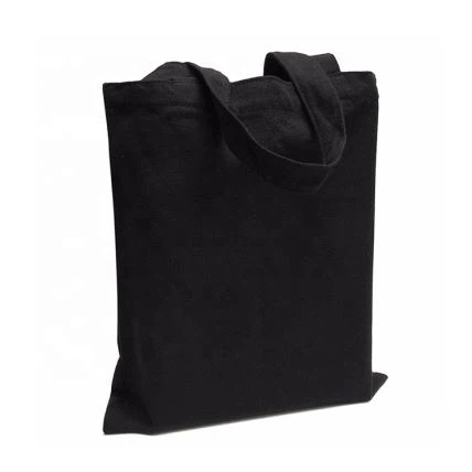Black Canvas Tote Bag